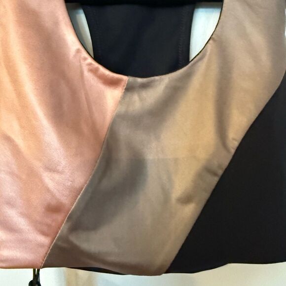 LANSTON SPORT Finn Colorblocked Sports Bra In Black Size Small - Picture 5 of 7